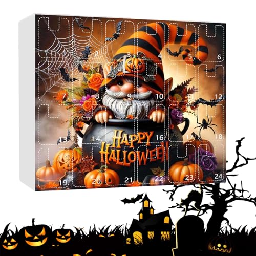 Dubbulon Halloween Countdown Kalender | 24 Tage Dekoration Für Fenster Haustür Fensterbank,2D Acryl Halloween Dekoration Für Rucksack Baumdekoration Zuhause Innenbereich Als von Dubbulon