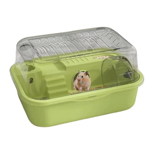 Dubbulon Hamsterkäfig,Zweistöckiges Haustier Hamsterheim | Ruhe- und Spielbereich mit Laufrad für Kleintiere wie Eichhörnchen Rennmäuse Kaninchen im Zuhause von Dubbulon