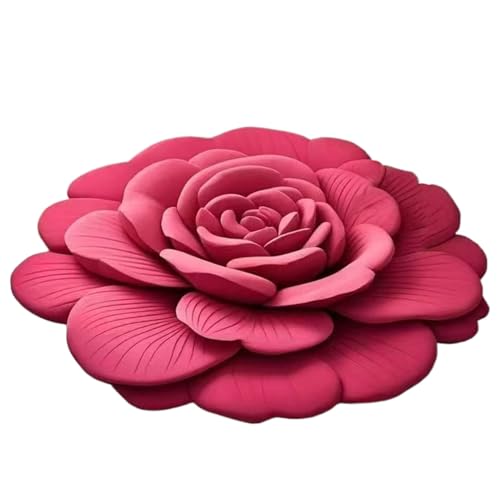 Dubbulon Kieselgur Badematte - Wasserabsorbierende Bodenmatte - rutschfeste Waschbare Sicherheitsmatte Mit Blumenmuster 40x40cm Für Fuß Badewanne Spa Hotel von Dubbulon