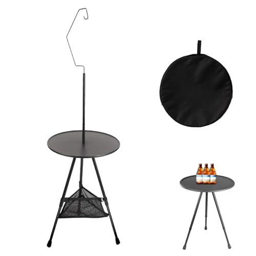 Dubbulon Klappbarer Campingtisch - Outdoor Campingtisch Klappbar Und Tragbar,Praktischer ESS- Und Getränkehalter Für Camping, Outdoor Und Unterwegs Angeln Picknick Garten Wanderung von Dubbulon