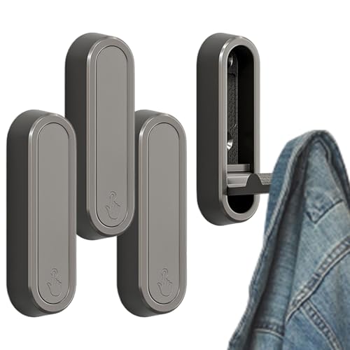 Dubbulon Klapphaken Für Kleidung | Wandgarderobe Und Aufbewahrungshaken - Robuster Kleiderbügel 4 Stück Mit Organizer Für Handtücher Mäntel Taschen Hüte Schlüssel Dubbulon Klapphaken Für Kleidung | Wandgarderobe Und Aufbewahrungshaken - Robuster Kleiderbügel 4 Stück Mit Organizer Für Handtücher Mäntel Taschen Hüte Schlüssel von Dubbulon