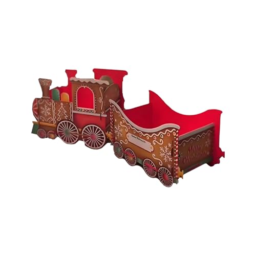 Dubbulon Santa's Train - Festlicher Partytisch Mittelpunkt Weihnachtszüge,Festliche Winter Festtage Deko für Tisch Nachttisch Eingangsbereich Kaminsims Schreibtisch | Schreibtisch Deko von Dubbulon