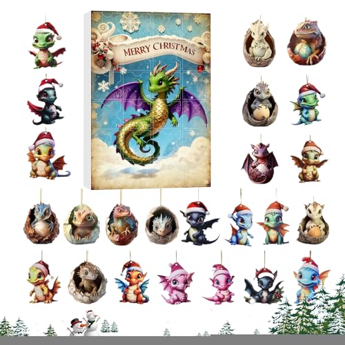 Dubbulon Weihnachts Countdown Kalender,Dinosaurier 24 Tage Wohndekoration,Puppen Schmuck Weihnachtskalender | Für Baum Tür Fenster Büro Wohnzimmer Schlafzimmer Feiertag Kinder Jugendliche Dubbulon Weihnachts Countdown Kalender,Dinosaurier 24 Tage Wohndekoration,Puppen Schmuck Weihnachtskalender | Für Baum Tür Fenster Büro Wohnzimmer Schlafzimmer Feiertag Kinder Jugendliche von Dubbulon