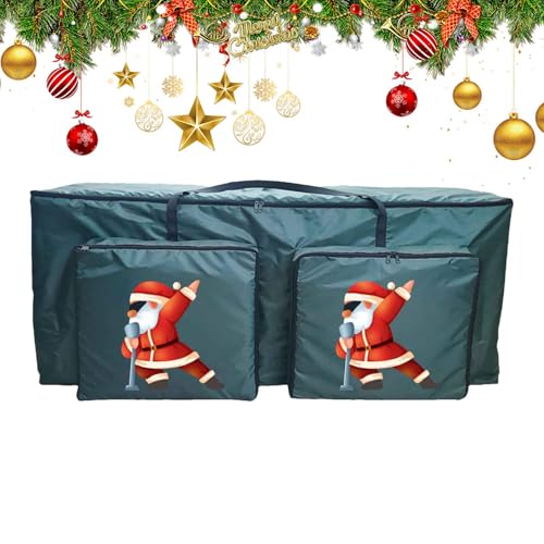 Dubbulon Weihnachtsbaum Aufbewahrungstasche | Kranzbeutel Mit 2 Fronttaschen | Haushaltsfestorganizer Für Feiertage,Für Waschraum Garage Wohnung Reise Wohnheim Dubbulon Weihnachtsbaum Aufbewahrungstasche | Kranzbeutel Mit 2 Fronttaschen | Haushaltsfestorganizer Für Feiertage,Für Waschraum Garage Wohnung Reise Wohnheim von Dubbulon