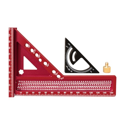 Dubbulon Winkelmesser - Lineal - Tragbares Markierwerkzeug Für Zimmerei Bauwesen Und Technisches Zeichnen Dubbulon Winkelmesser - Lineal - Tragbares Markierwerkzeug Für Zimmerei Bauwesen Und Technisches Zeichnen von Dubbulon