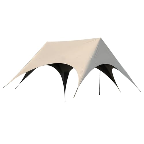 Outdoor Pavillon - Campingzubehör Markise Schnellaufbau | Stabiles Schutzhaus Mit Sonnen- Und Insektenschutz Für Garten Terrasse Balkon Grillen Hochzeit Picknick Pool von Dubbulon