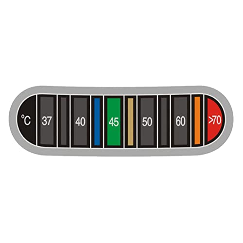 Thermometerstreifen Aufkleben – 0–70 °C Wasserkocher-Temperaturtester | Stark Klebender, Wiederverwendbarer Farbwechsel-Thermometer-Aufkleber | Braustreifen-Klebethermometer-Aufkleber Für Kaffeetasse Thermometerstreifen Aufkleben – 0–70 °C Wasserkocher-Temperaturtester | Stark Klebender, Wiederverwendbarer Farbwechsel-Thermometer-Aufkleber | Braustreifen-Klebethermometer-Aufkleber Für Kaffeetasse von Dubbulon