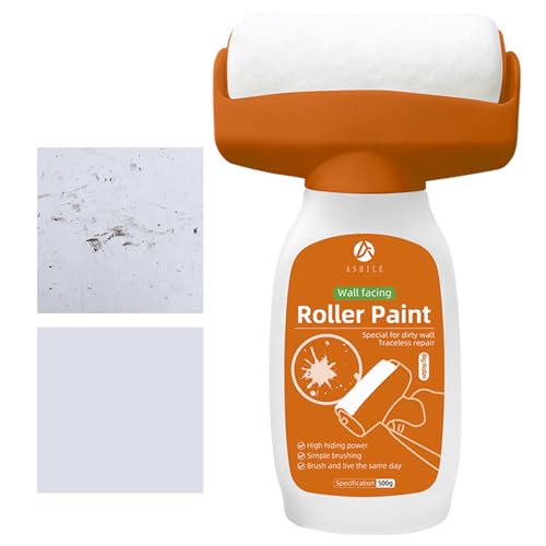 Wandreparatur-Rollenfarbe – Kleine Wand-Rollenpinsel | Wandroller-Bürsten-Set-Werkzeug | Wandroller-Pinsel | Wandspachtel-Reparaturwerkzeug – Haushaltswerkzeug Zum Reparieren Der Wand Mit Latexfarbe von Dubbulon