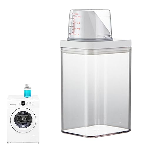 Waschmittel Spender - Waschpulver Aufbewahrungsbox Flasche | Wäschekörbe Vorratsbehälter Für Trockene Lebensmittel | Mehrzweck-Waschpulverspender | Aufbewahrungsbox Für Weichspüler, Aufbewahrungseimer von Dubbulon