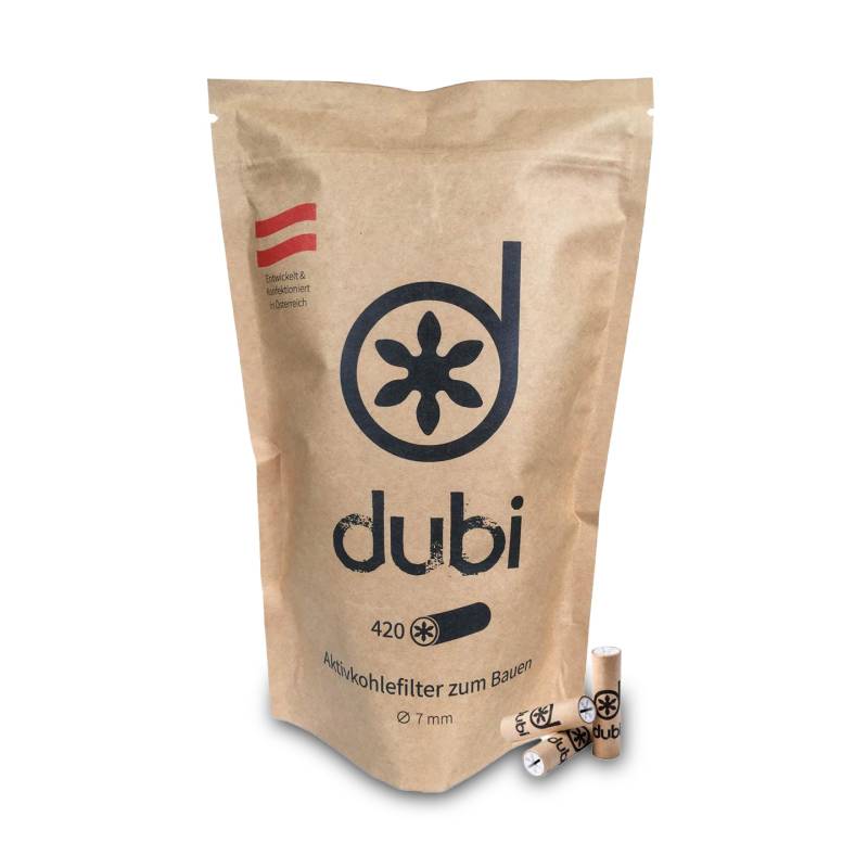 Dubi Aktivkohlefilter 420 Stück, Ø 7 mm von Dubi