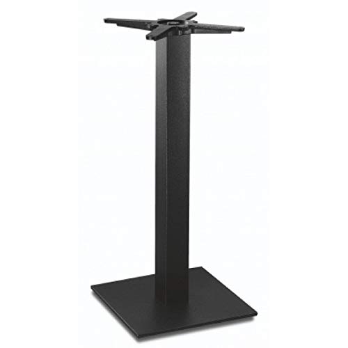 Dublino Stehtischgestell Tischbein Schwarz - Premium - PJ7588/110 - Metall - Stehtisch - H 108 cm - 19 kg - Bodenplatte 43x43 cm - max Tischplattengröße 70x70 cm von Dublino