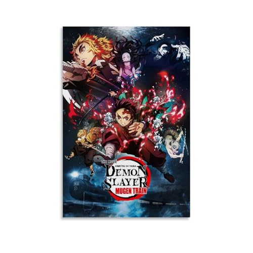 Duboueu Anime Demon Poster Slayer Cover Für Zimmer, Ästhetische Leinwand-Wandkunst, Schlafzimmer-Dekor Poster 12x18inch(30x45cm) von Duboueu