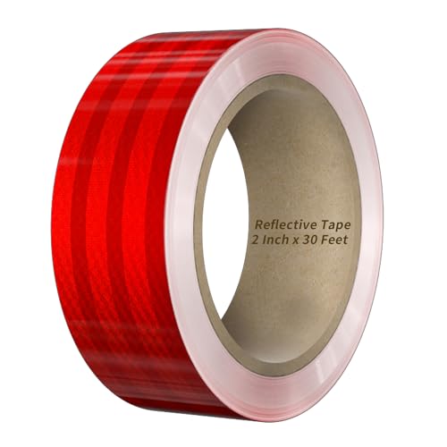 Duccinp Reflektierendes Klebeband, Rot 10m x 5cm Wasserdichtes Reflektorband Selbstklebend Warnband Markierungsband für Straße Fahrräder Helme Motorrad Outdoor Duccinp Reflektierendes Klebeband, Rot 10m x 5cm Wasserdichtes Reflektorband Selbstklebend Warnband Markierungsband für Straße Fahrräder Helme Motorrad Outdoor von Duccinp