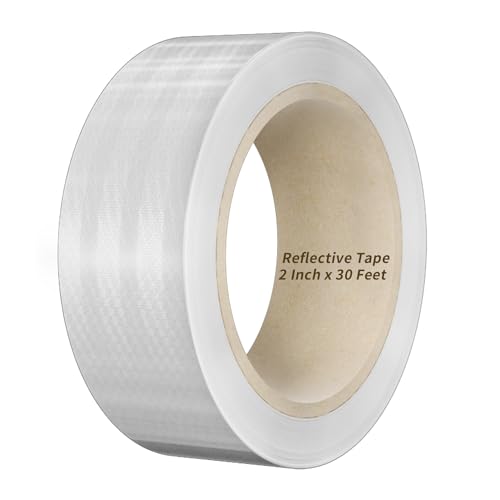 Duccinp Reflektierendes Klebeband, Weiß 10m x 5cm Wasserdichtes Reflektorband Selbstklebend Warnband Markierungsband für Straße Fahrräder Helme Motorrad Outdoor Duccinp Reflektierendes Klebeband, Weiß 10m x 5cm Wasserdichtes Reflektorband Selbstklebend Warnband Markierungsband für Straße Fahrräder Helme Motorrad Outdoor von Duccinp