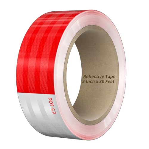 Duccinp Reflektierendes Klebeband, Weiß-Rot 10m x 5cm Wasserdichtes Reflektorband Selbstklebend Warnband Markierungsband für Straße Fahrräder Helme Motorrad Outdoor Duccinp Reflektierendes Klebeband, Weiß-Rot 10m x 5cm Wasserdichtes Reflektorband Selbstklebend Warnband Markierungsband für Straße Fahrräder Helme Motorrad Outdoor von Duccinp