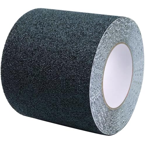 Duccinp Schwarz Antirutsch Klebeband Streifen mit Selbstklebend, 10 cm x 10 m Treppe Stufen Band Kleber Rutschfest Klebeband, Hohe Traktion Pad für Bodenbelag innen- und Außenbereich Duccinp Schwarz Antirutsch Klebeband Streifen mit Selbstklebend, 10 cm x 10 m Treppe Stufen Band Kleber Rutschfest Klebeband, Hohe Traktion Pad für Bodenbelag innen- und Außenbereich von Duccinp