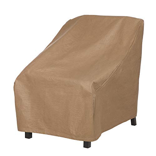 Duck Covers Essential Gartenstuhl Schutzabdeckung, Latte, 86 cm x 91 cm von Duck Covers