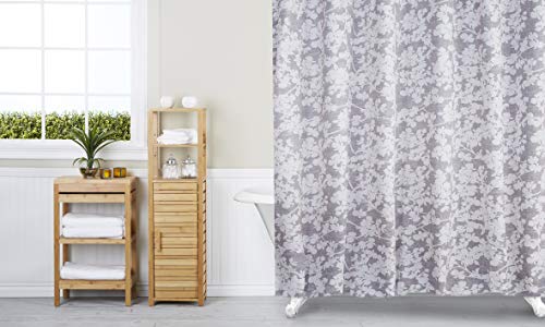 Duck River Textile Ainna Floral Shower Curtain, 70x72, Grey von Duck River Textile