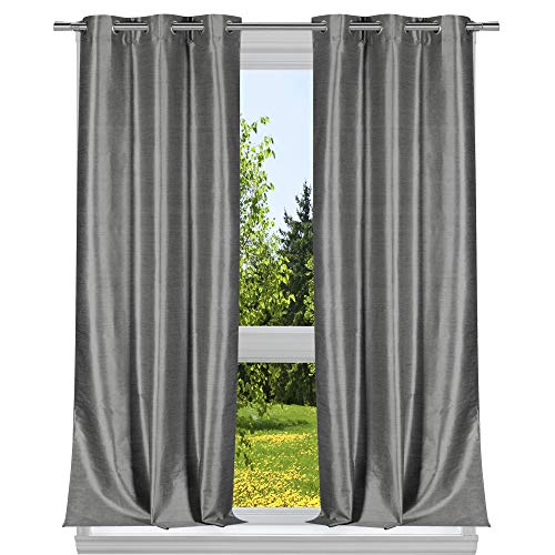 Duck River Textile Fenstervorhang-Set, Silber, 38x96 von Duck River Textile