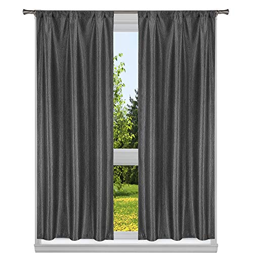 Duck River Textile Fenstervorhang-Set, grau, 35x84 von Duck River Textile