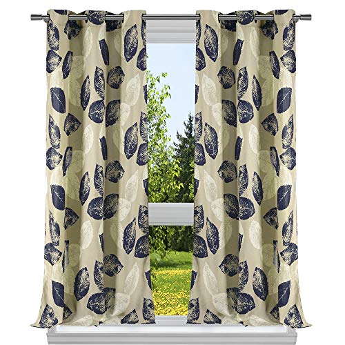 Duck River Textile Fenstervorhang-Set mit Blumenmuster, Navy, 40x84 von Duck River Textile