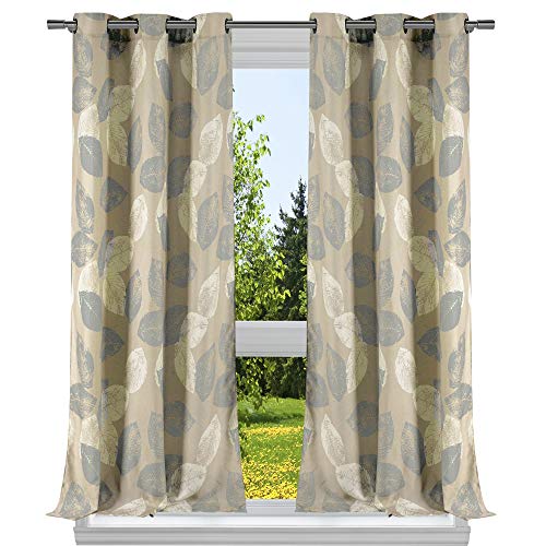 Duck River Textile Fenstervorhang-Set mit Blumenmuster, grau, 40x84 von Duck River Textile