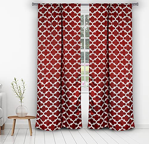 Duck River Textile Heidilee Fenstervorhang mit Blumenmuster, pfirsich, 37x96 (2 Pieces) von Duck River Textile