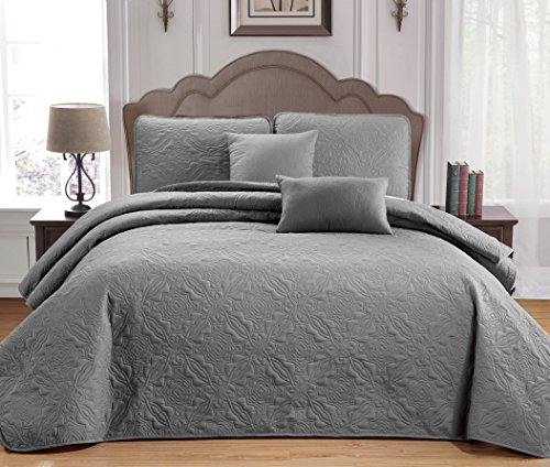 Duck River Textiles Carlotta Bedspreads & Coverlets, Grey von Duck River Textiles