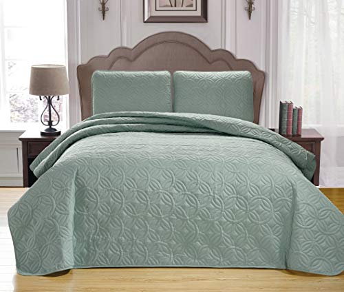 Duck River Textiles Leda Bedspreads & Coverlets, Spa-Green von Duck River Textile