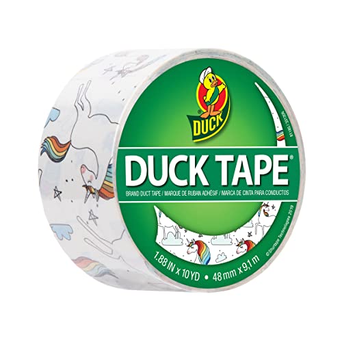 Duck Tape Muster Farben Einhorn Stil 2. Reparieren, Basteln, Personalisieren, Dekorieren und Bilden, 48 mm x 9,1 m von Duck