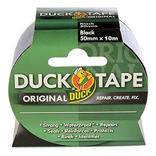 Duck Tape Original, Schwarz, 50 mm x 10 m Das hochfeste, wasserdichte Gaffer- und Rohr-Klebeband, Reparaturband. Duck Tape Original, Schwarz, 50 mm x 10 m Das hochfeste, wasserdichte Gaffer- und Rohr-Klebeband, Reparaturband. von Duck