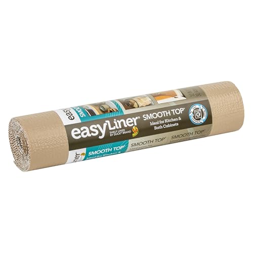Duck Brand 1211084 Smooth Top Easy Liner Nicht klebende Regaleinlage, 30,5 cm x 3 m, Taupe von Duck