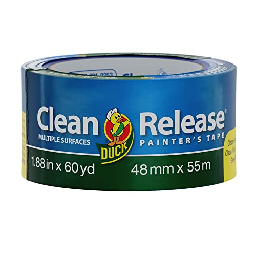 Duck Brand 240195 Clean Release Painter's Tape, 1.88 Inches by 60 Yards, Blue, Single Roll by Duck von Duck