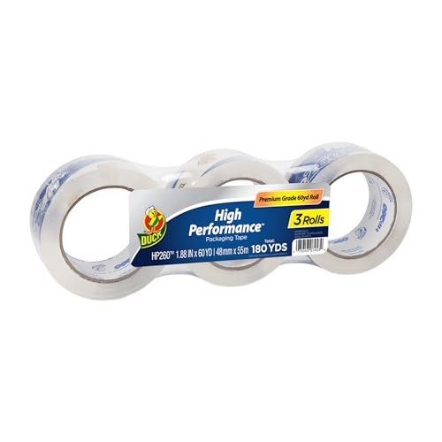 Duck HP260C03 Packband-Nachfüllpackung, 3 Rollen, 4,7 cm x 60 m, transparent (655074) von Duck