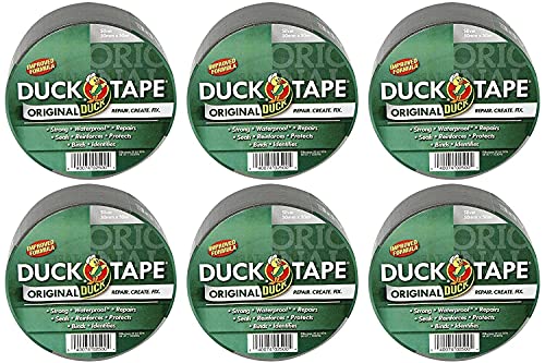 Duck Tape Original Silber, 50 mm x 50 m, 6 Stück von Duck