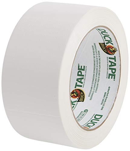 Duck Tape Gewebe-Klebeband, einfarbig, Weiß Reparieren, Basteln, Personalisieren, Dekorieren und als Lernmaterial, 48 mm x 18,2 m. von Duck