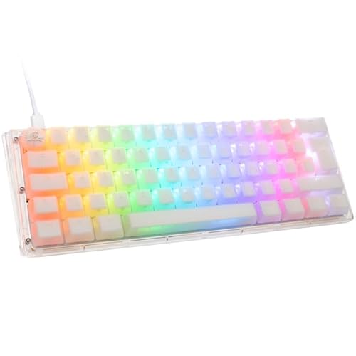 Ducky One 3 Aura White Mini Gaming Tastatur, RGB LED - Kailh Jellyfish Y von Ducky