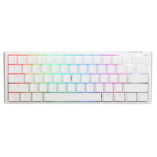 Ducky One 3 Classic, Mini 60%, Cherry Silent Red, RGB, Weiß - Italienisches Layout von Ducky