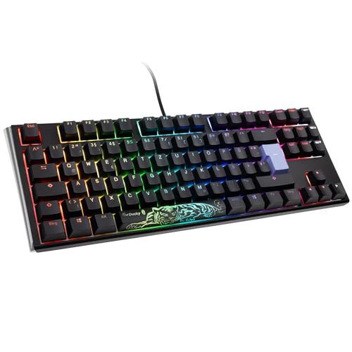 Ducky One 3 Classic, TKL 80%, Cherry Blue, RGB, Schwarz - Italienisches Layout von Ducky