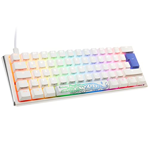 Ducky One 3 Classic Mechanische Tastatur - Mechanical Keyboard - Tastatur Gaming Mechanisch - Gaming Keyboard Mechanical - Mechanische Gaming Tastatur - Mini-Format 60% - MX-Silent-Red von Ducky