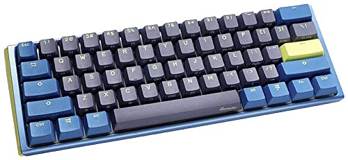 Ducky One 3 Daybreak - Mechanische Gaming Tastatur Deutsches Layout im Mini-Format (60% Keyboard) mit Cherry MX Silent Red Switches, Hot-Swap-fähig und RGB-Beleuchtung von Ducky