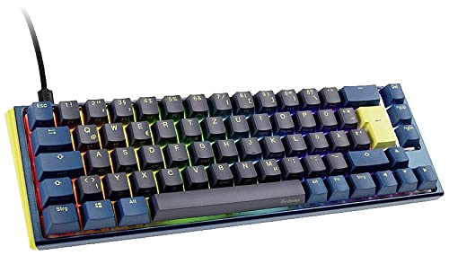 Ducky One 3 Daybreak - Mechanische Gaming Tastatur Deutsches Layout im SF-Format (65% Keyboard) mit Cherry MX Clear Switches, Hot-Swap-fähig und RGB-Beleuchtung von Ducky