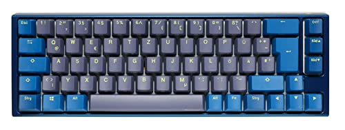 Ducky One 3 Daybreak - Mechanische Gaming Tastatur Deutsches Layout im SF-Format (65% Keyboard) mit Cherry MX Silent Red Switches, Hot-Swap-fähig (Kailh-Sockeln) und RGB-Beleuchtung von Ducky