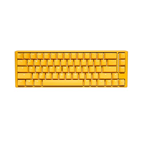 Ducky One 3 Yellow SF Gaming Tastatur, RGB LED - MX-Blue (US) von Ducky