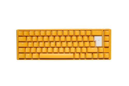 Ducky One 3 Yellow - Mechanische Gaming Tastatur Deutsches Layout im SF-Format (65% Keyboard) mit Cherry MX-Blue Switches, Hot-Swap-fähig (Kailh-Sockeln) und RGB-Beleuchtung Ducky One 3 Yellow - Mechanische Gaming Tastatur Deutsches Layout im SF-Format (65% Keyboard) mit Cherry MX-Blue Switches, Hot-Swap-fähig (Kailh-Sockeln) und RGB-Beleuchtung von Ducky