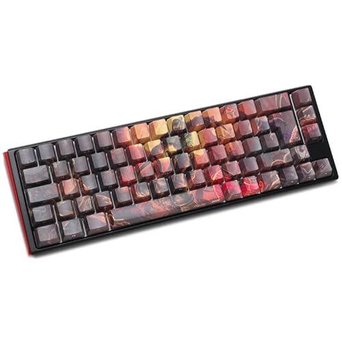 Ducky x Doom One 3 Limited Edition Mechanische Gaming-Tastatur, Offiziell Lizenziertes Bethesda-Design, 5-Seiten-Dye-Sub-Druck, Quack Mechanics, Cherry MX Silent Red Switches, SF (65%) Formfaktor von Ducky