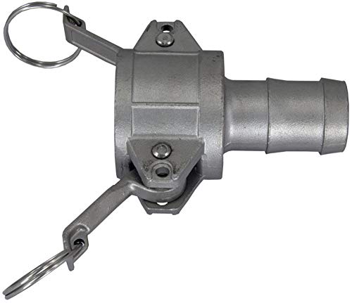 Duda Energy CamSocket-HB050 Nocken- und Rillen-Rohrverschraubung, 304 Edelstahl, 1,27 cm (1/2 Zoll) Nockenschloss-Stecknuss x 1,27 cm Schlauchstutzen Sus304 SS304, 1,3 cm Innendurchmesser, Edelstahl von Duda Energy
