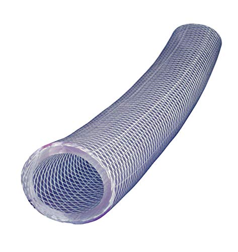 Hohe Druck geflochten Industrie PVC-Rohre – wählen Sie Größe und Länge 1-1/2" ID x 1 Ft farblos von Duda Energy