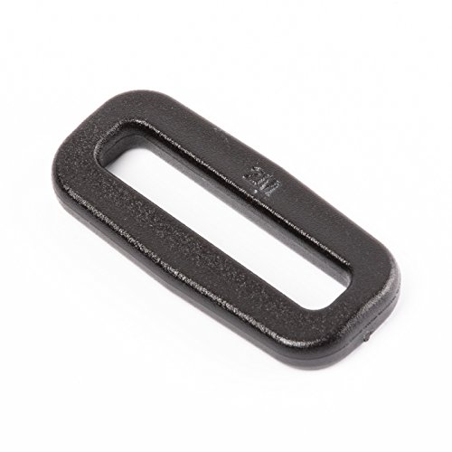 Due Emme 2M 10 Stck. Stabiler Kunststoff-Ovalring/Rechteckring OS aus Nylon für 30mm Gurtband von Due Emme 2M