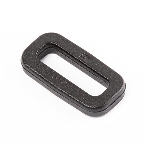 Due Emme 2M 2 Stck. Stabiler Kunststoff-Ovalring/Rechteckring OS aus Nylon für 20mm Gurtband von Due Emme 2M